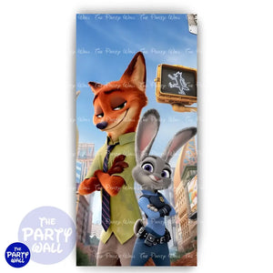Zootopia - Funda para mampara de punta redonda o rectangular Mampara de punta redonda