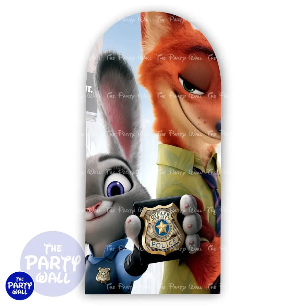 Zootopia - Funda para mampara de punta redonda o rectangular Mampara de punta redonda